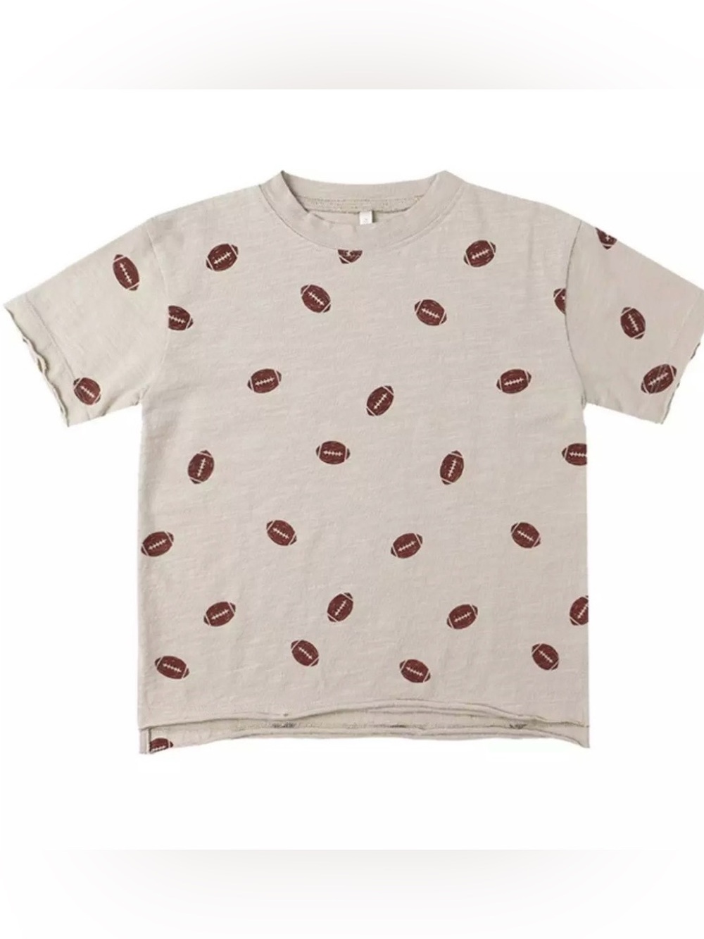 Rylee + Cru football print tee shirt